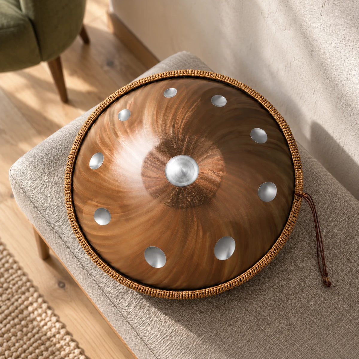 Risuono Spira — handpan in un ambiente contemporaneo