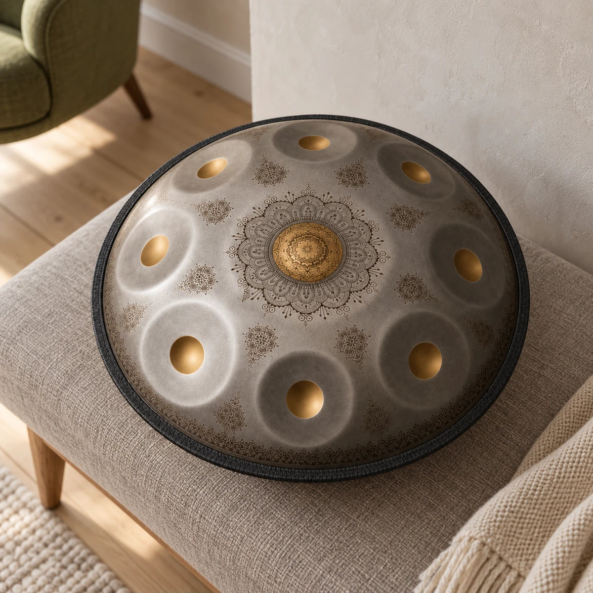 Risuono Fiorito — handpan in un ambiente contemporaneo