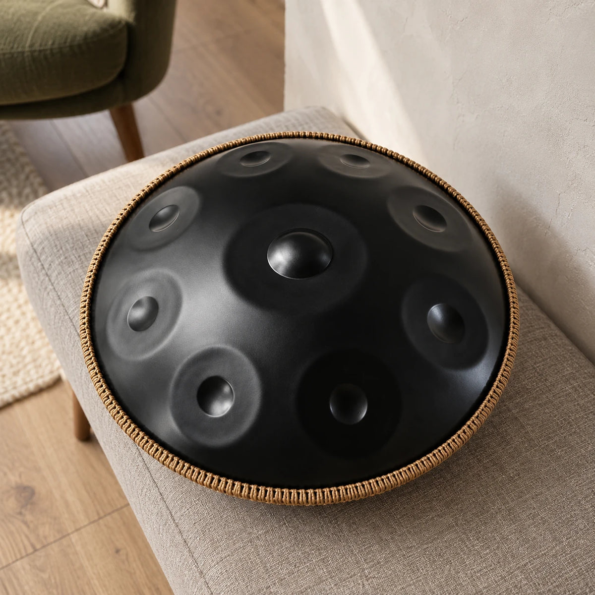 Risuono Ombra — handpan in un ambiente contemporaneo