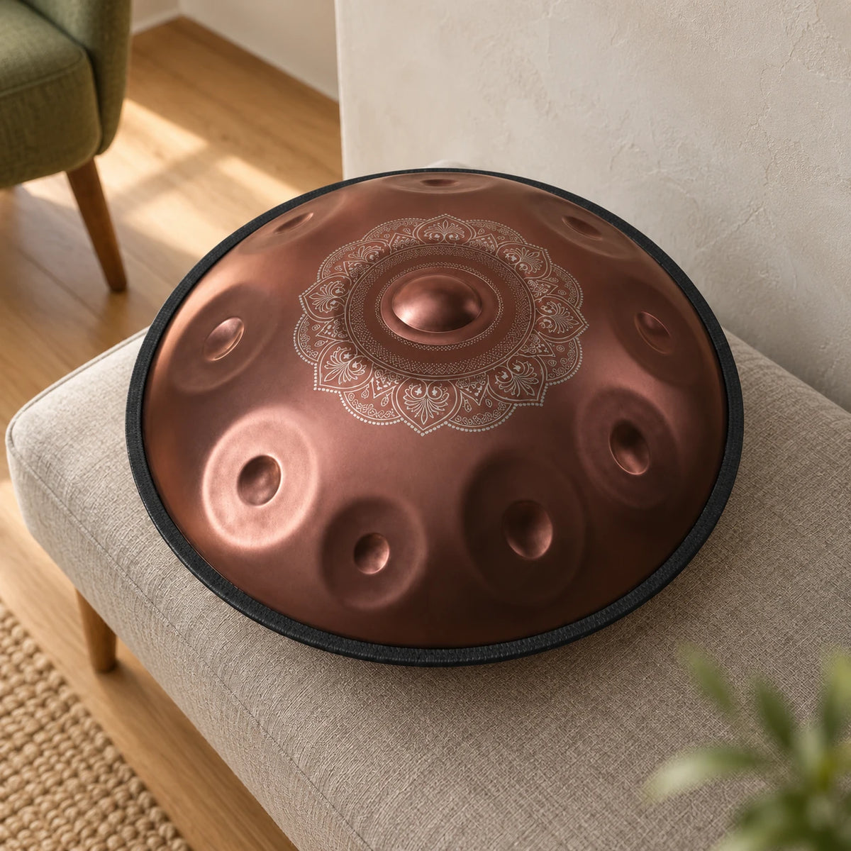 Risuono Trama — handpan in un ambiente contemporaneo