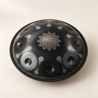 Risuono Grafite — vista dell’handpan