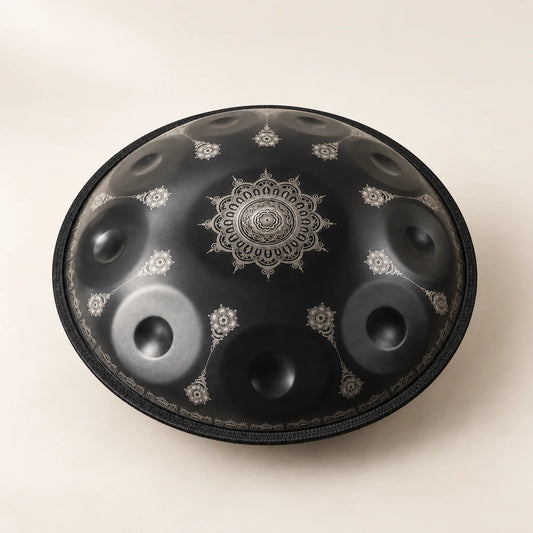 Risuono Grafite — vista dell’handpan